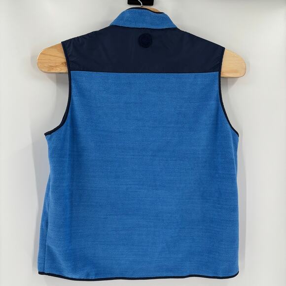 Peter Millar XL‎ Blue Full Zip Soft Fleece Vest - Picture 5 of 5